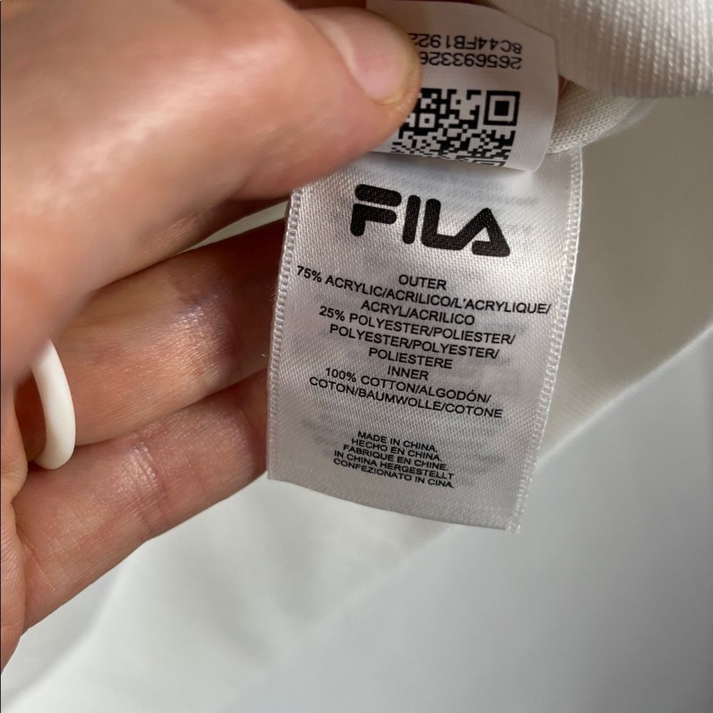 FILA Emmeline Faux Fur White Sweater - Picture 3 of 6